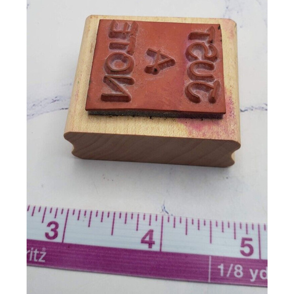 Stampin Up Lot of 4 Words and Sayings Wood Mounted Rubber Stamps - Picture 14 of 14